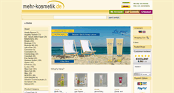 Desktop Screenshot of mehr-kosmetik.com